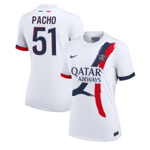 Paris Saint-Germain Willian Pacho #51 Dámské Venkovní Dres 2024-25 Krátký Rukáv